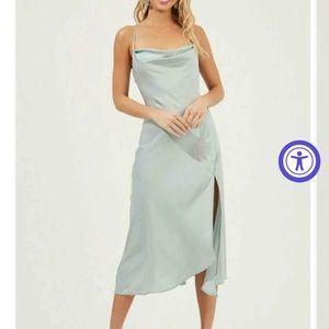 ASTR The Label Gaia Dress - Light Sage